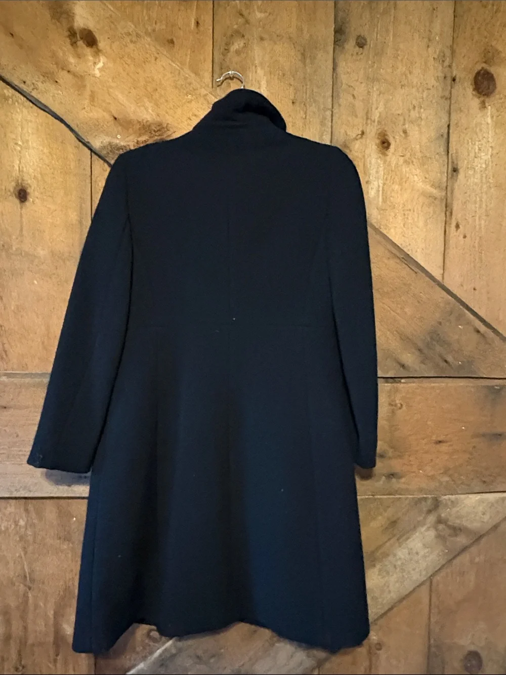 J. Crew Black Wool Blend A-Line Pea Coat - Picture 5 of 7